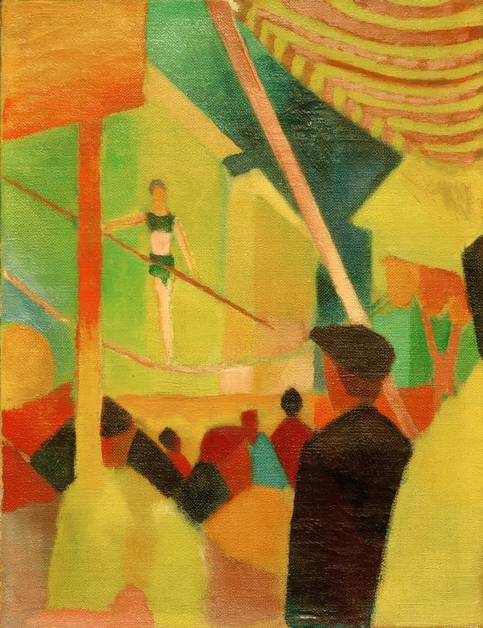 Seiltänzerin af August Macke