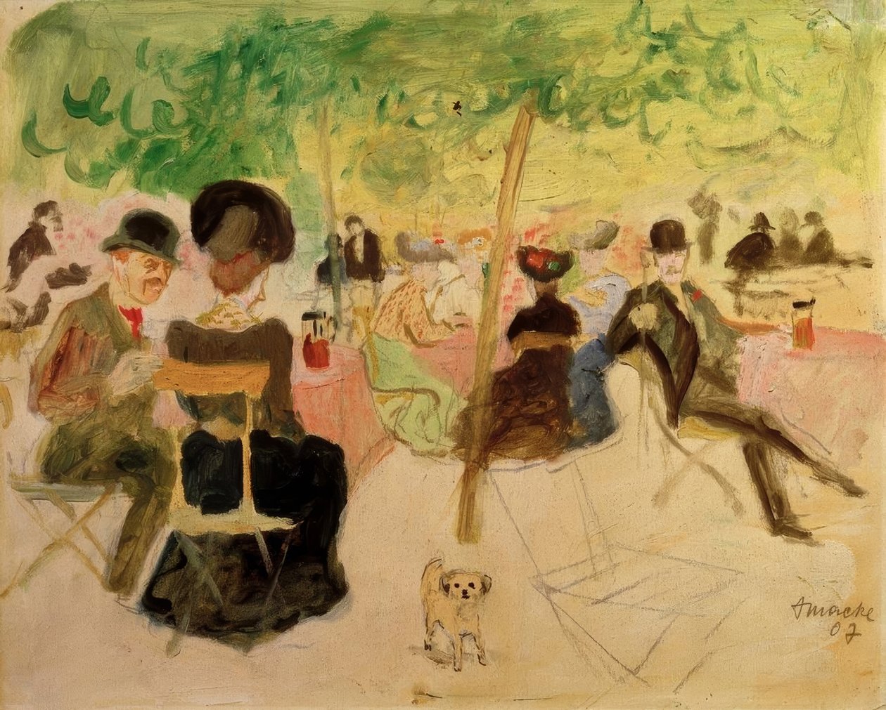Værtshushave af August Macke
