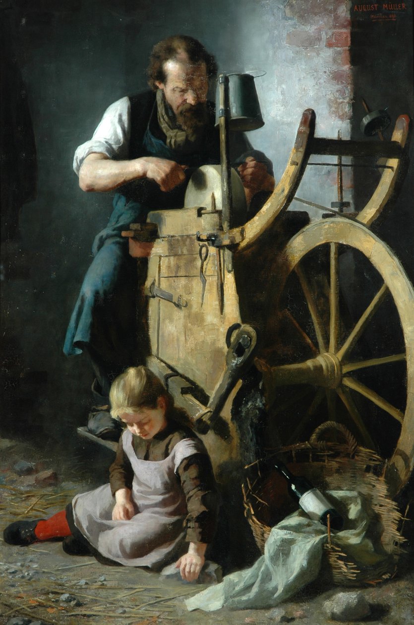 Knivsliberen, 1890 af August Muller