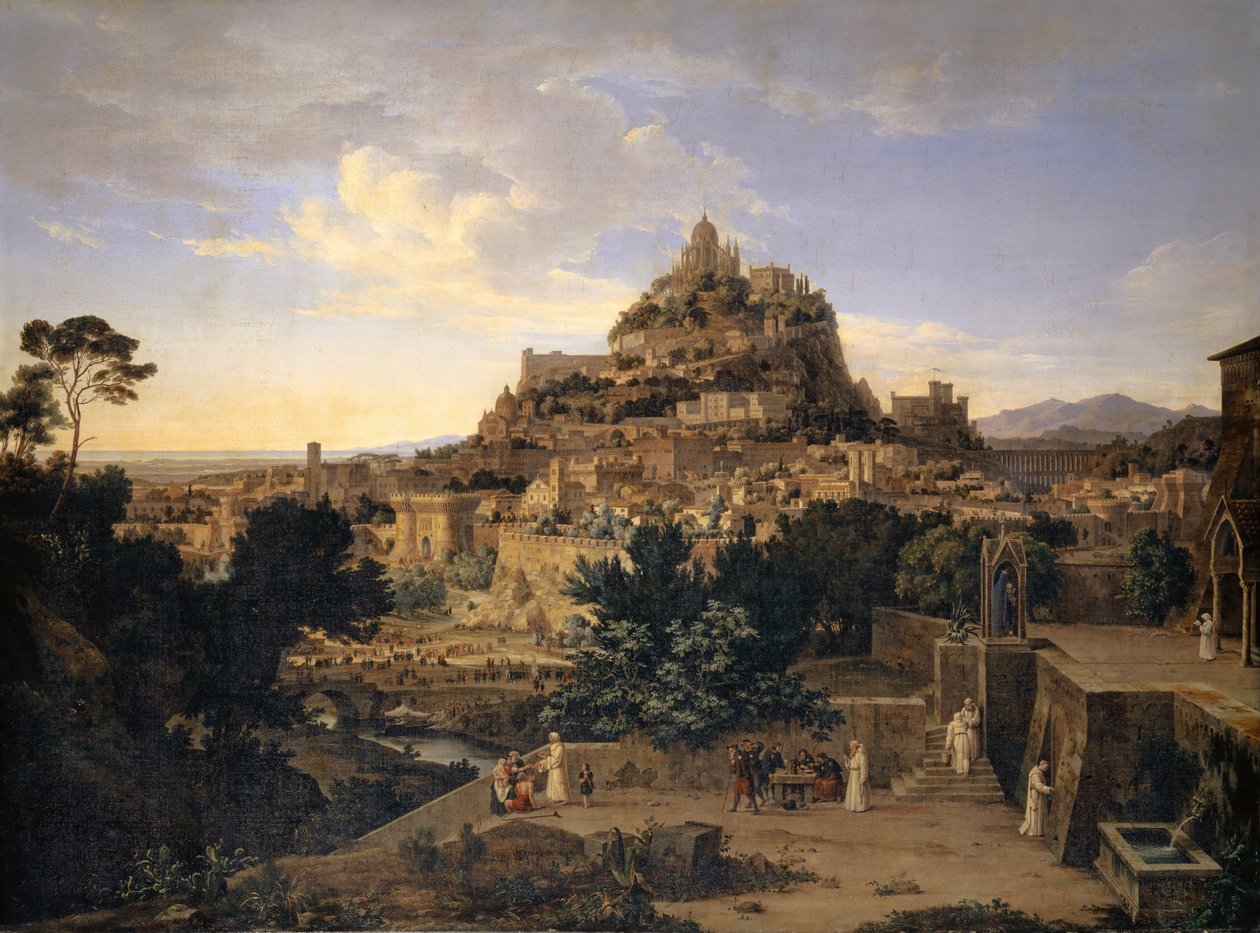 Middelalderens storhedstid, 1829 af August Ahlborn