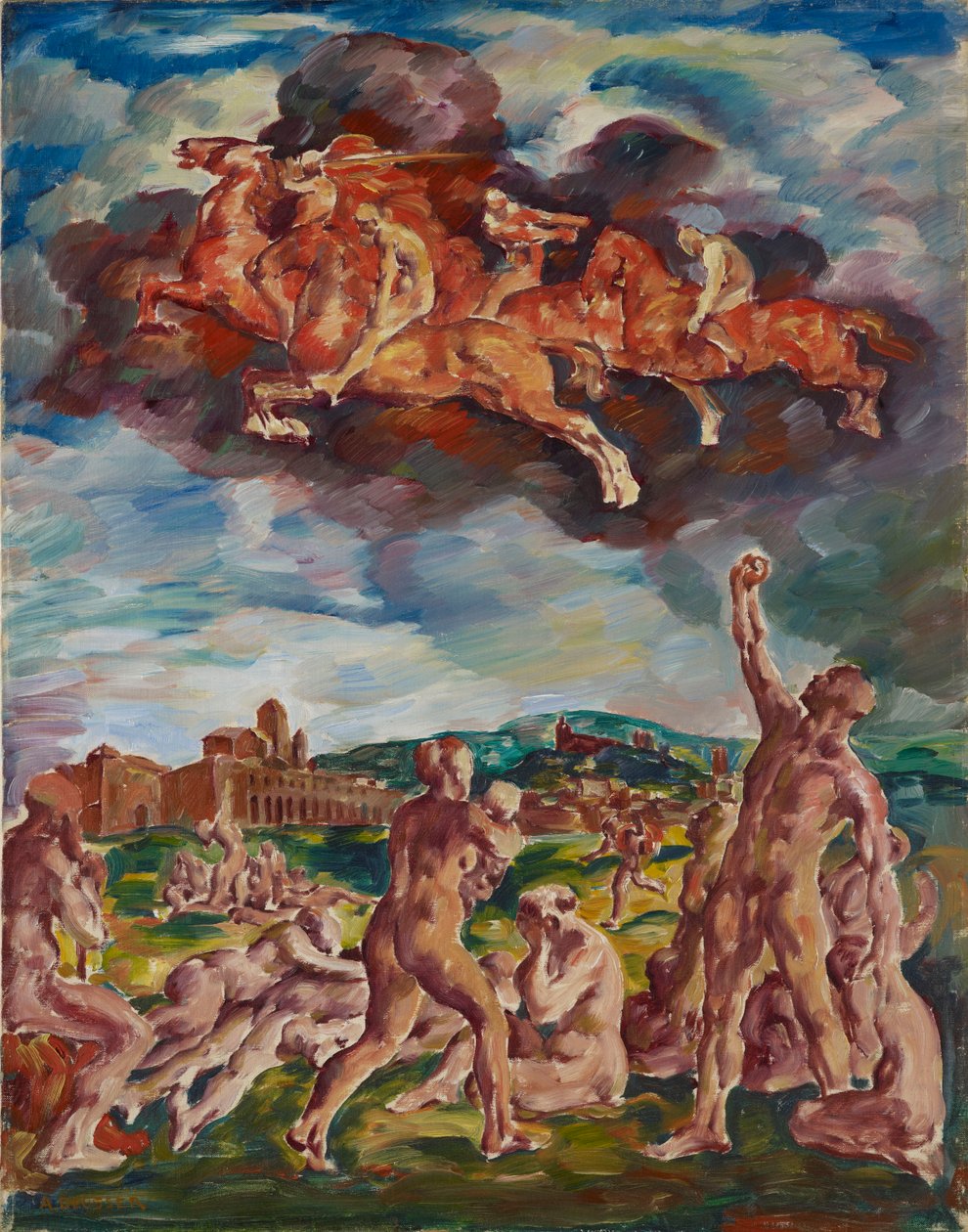 Apokalypsens ryttere, 1917 af August Deusser