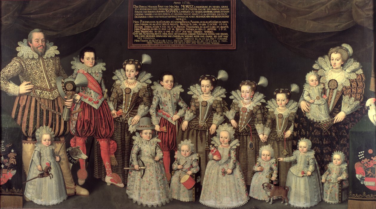 Moritz den lærde og hans familie, af August Erich