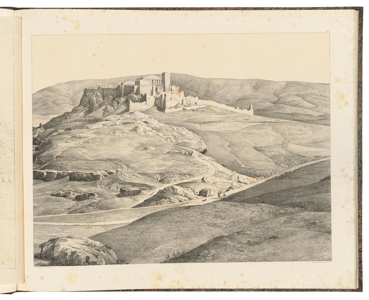 Athen set fra Nymfehøjen, 1841 af August Ferdinand Stademann