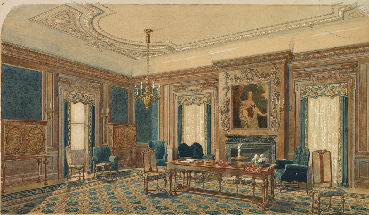 Skitse af indretning. af August Frederick Biehle