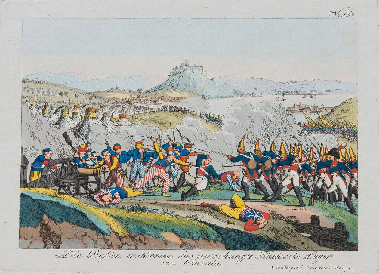 Indtagelse af Shumen-fæstningen i 1828, ca. 1830 af August Friedrich Andreas Campe