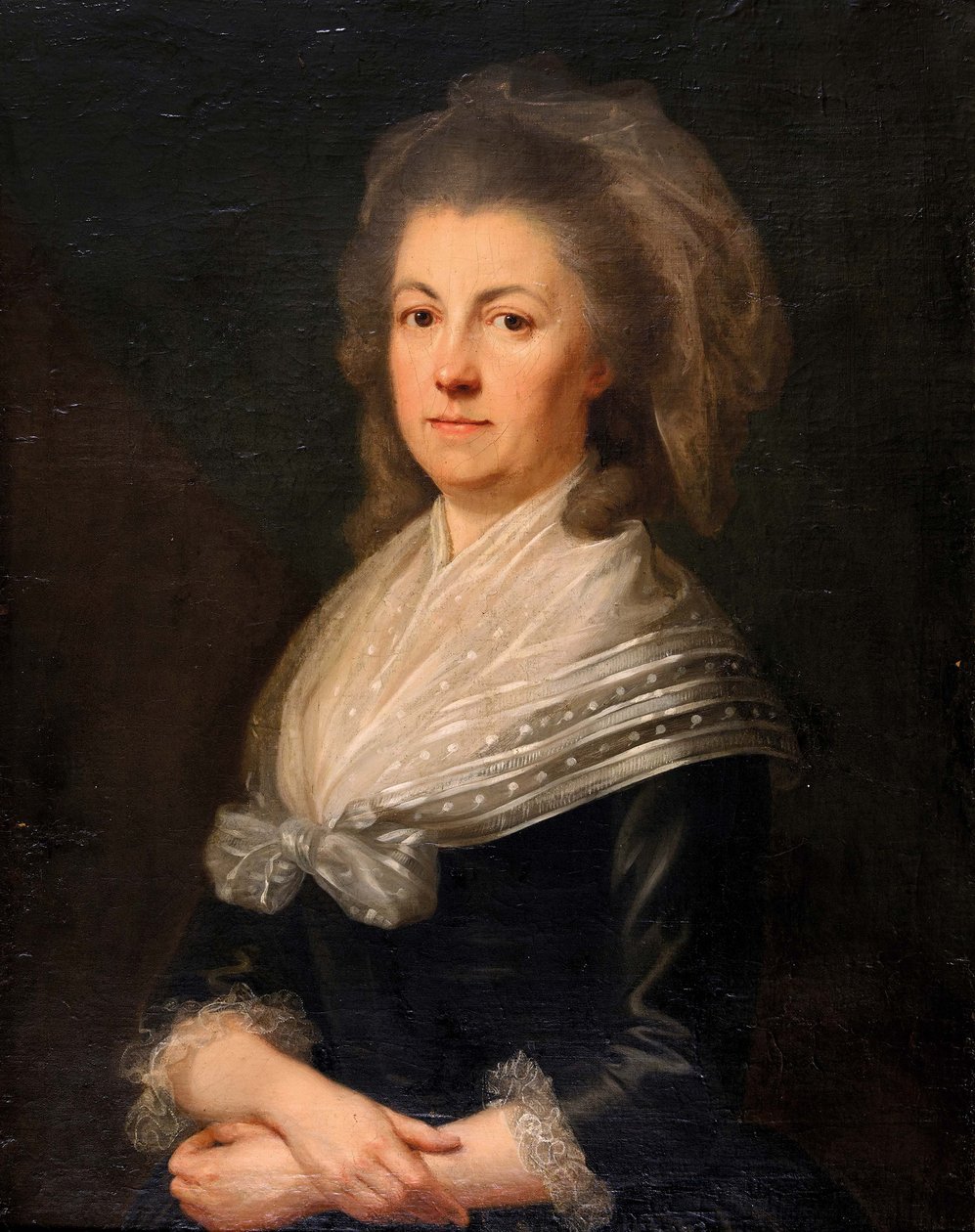Portræt af Francisca Catharina von Steiger af August Friedrich Oelenhainz