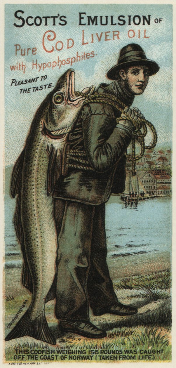Scotts emulsion, 1880 af August Gast