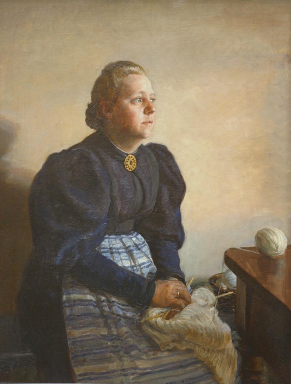Betty Jerndorff, f. Matthison-Hansen, kunstnerens hustru af August Jerndorff