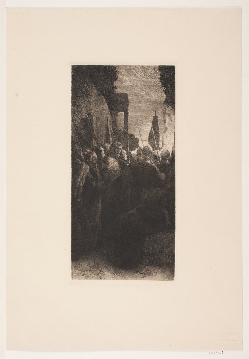 Jesus føres for dommerne af August Jerndorff