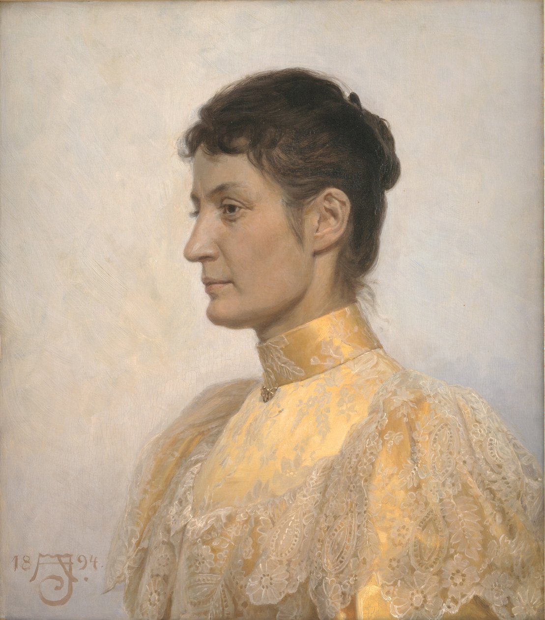 Portræt af Marie Oppermann af August Jerndorff