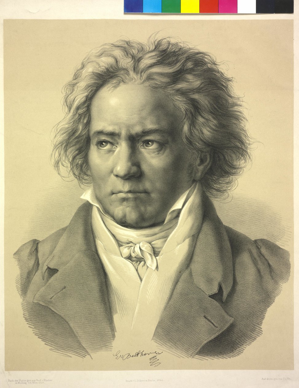 Ludwig van Beethoven af August Karl Friedrich von (after) Kloeber