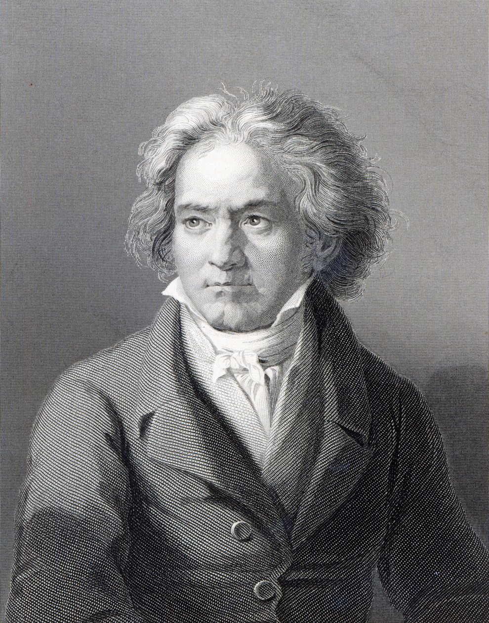 Ludwig van Beethoven, graveret af William Holl den Yngre (gravering) af August Karl Friedrich von Kloeber