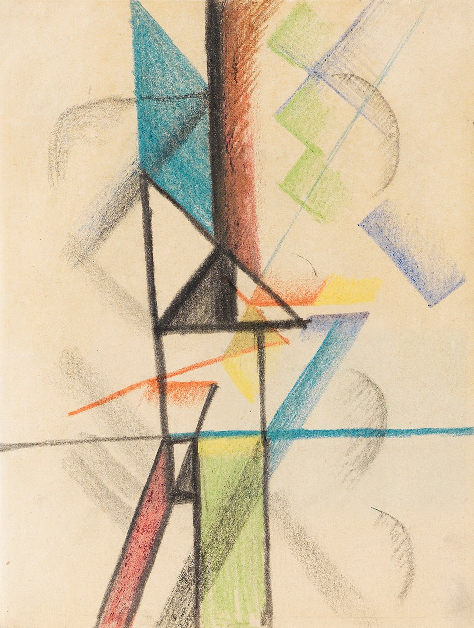Abstrakte formularer V, 1913. af August Macke