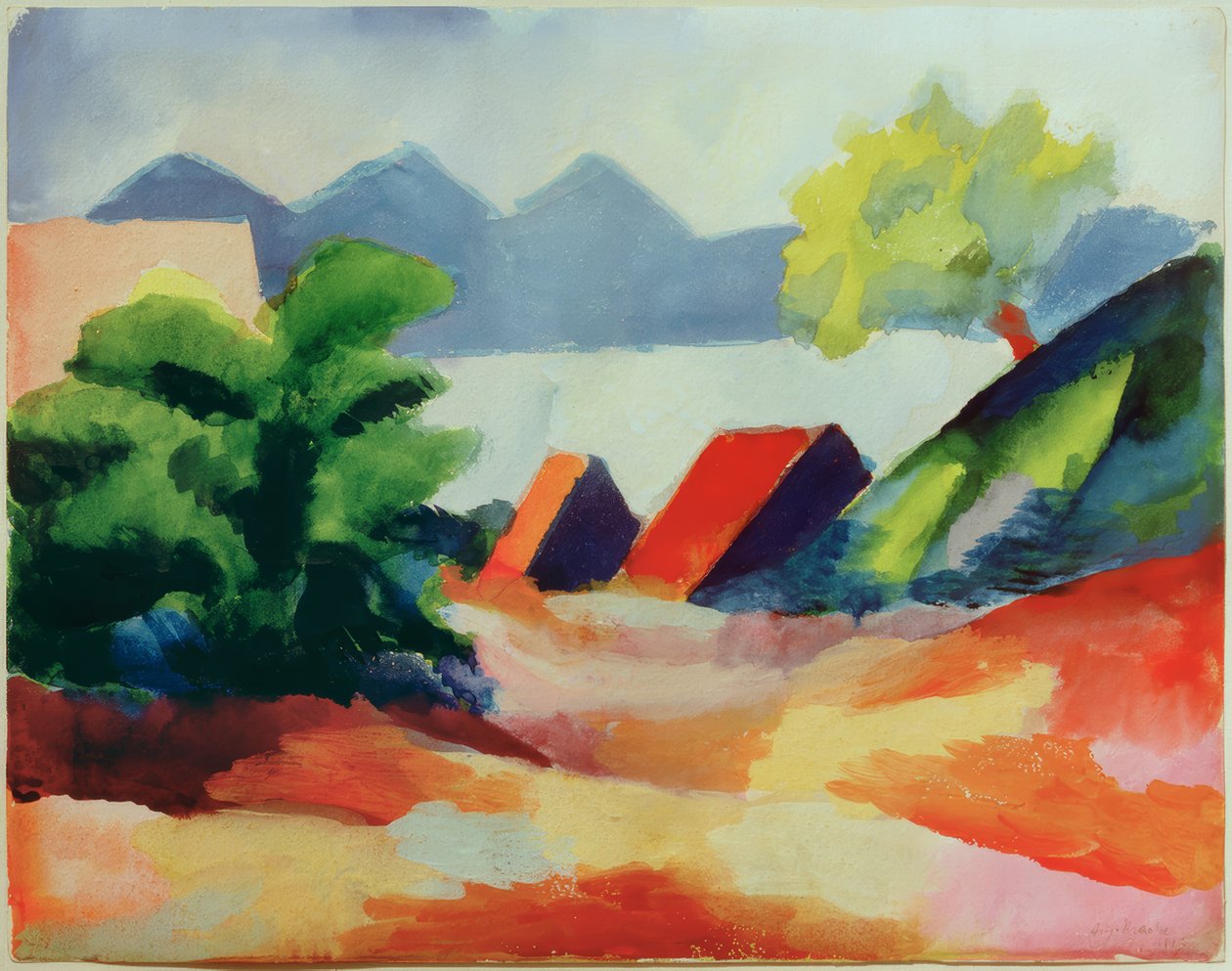 Am Thuner See I af August Macke
