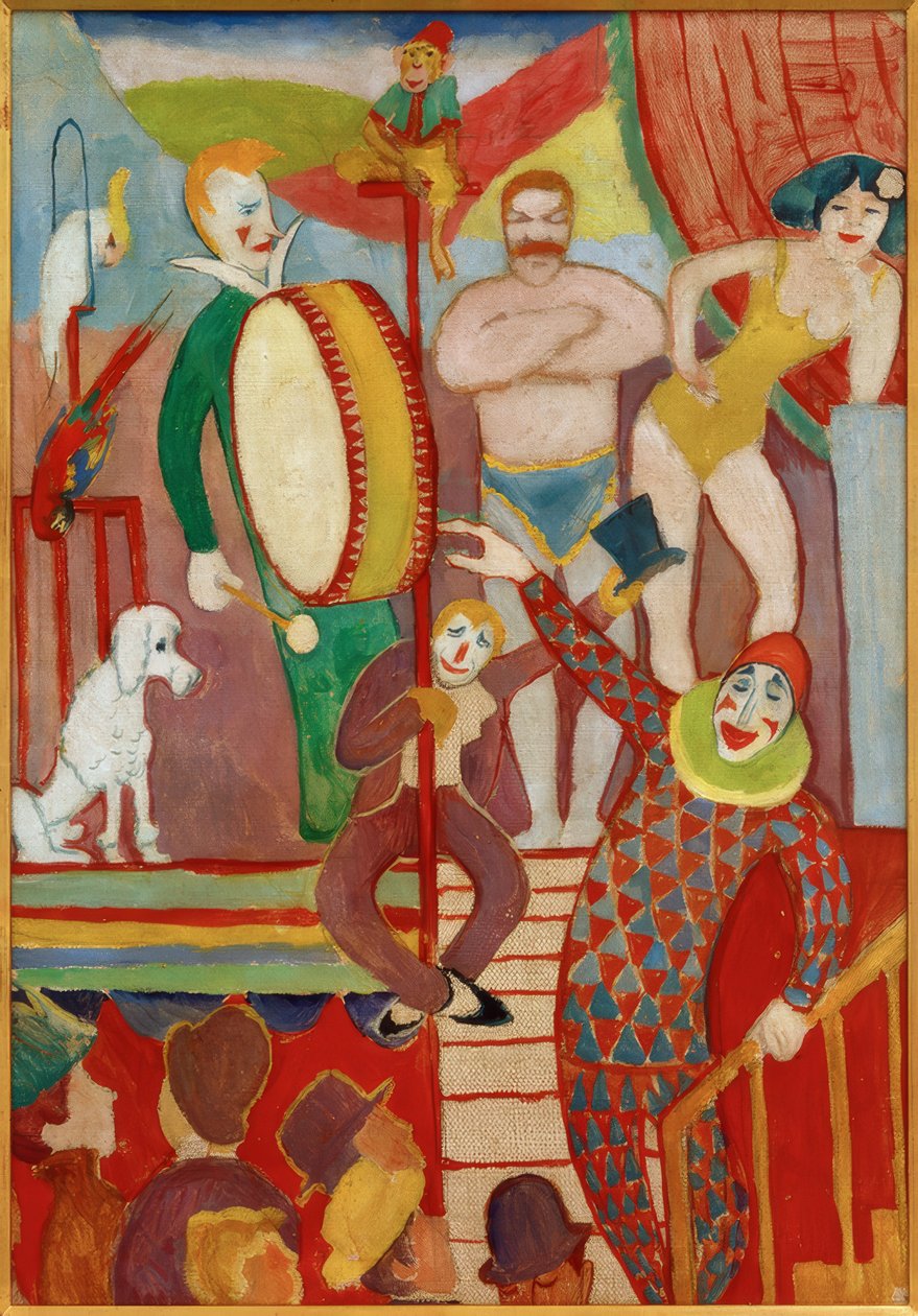 Circuswelt I af August Macke