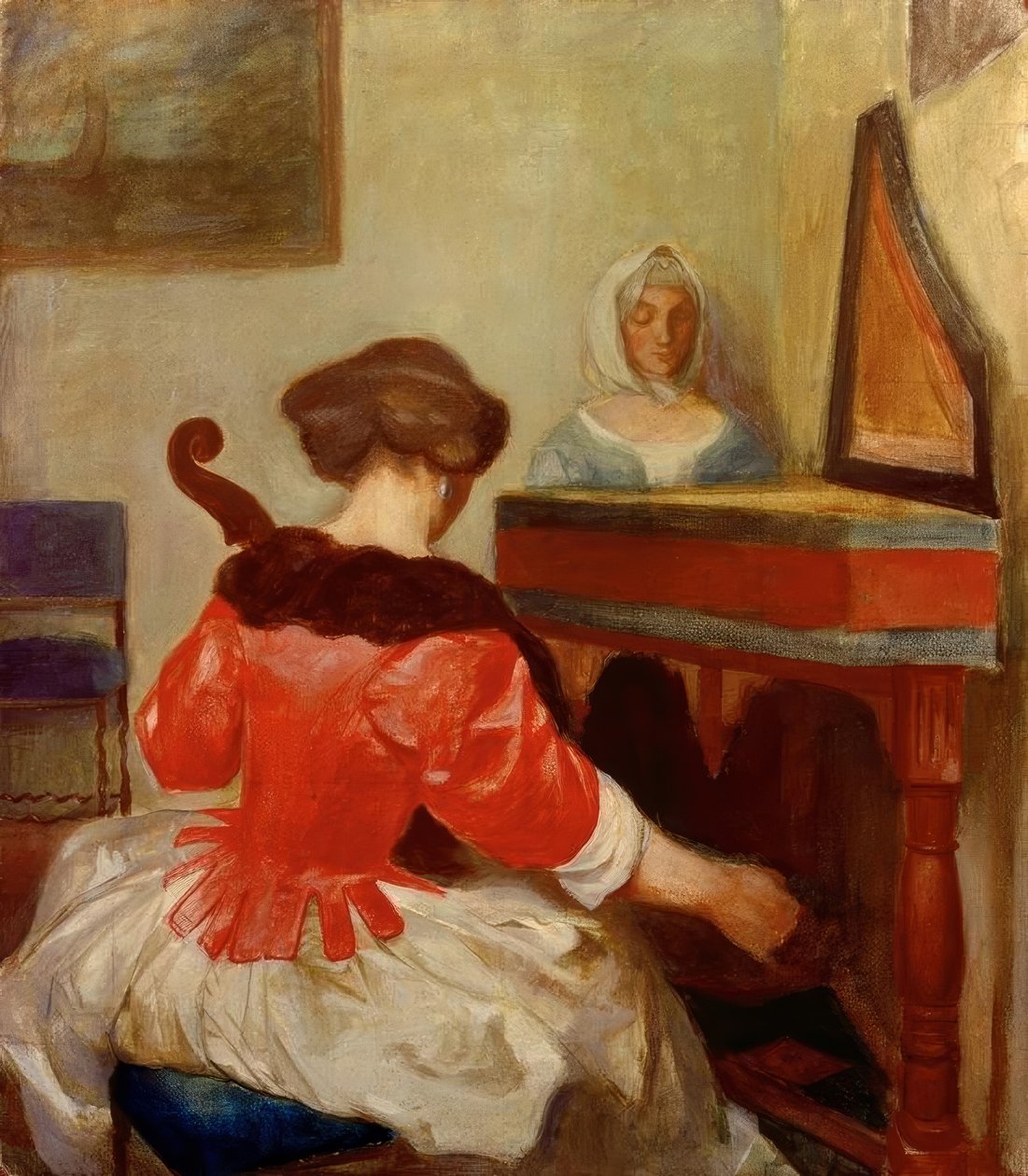 Koncerten, kopi efter Gerard ter Borch af August Macke