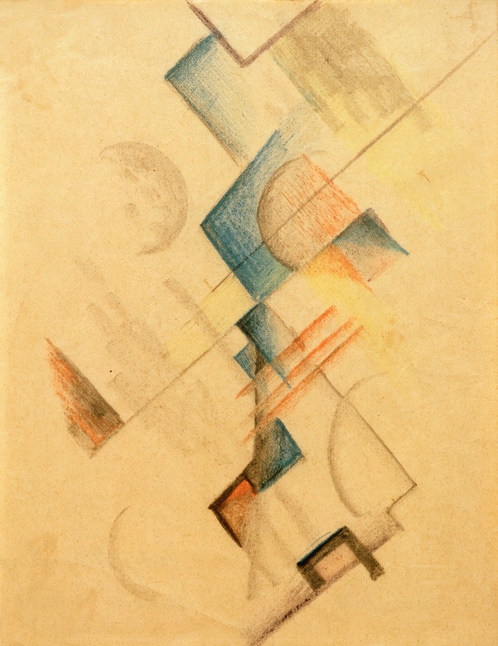 Farvede former (abstrakte former) af August Macke
