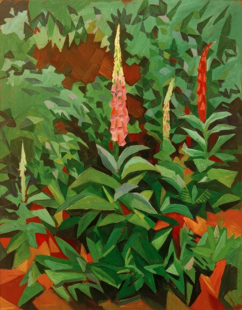 Fingerbøl i haven af August Macke