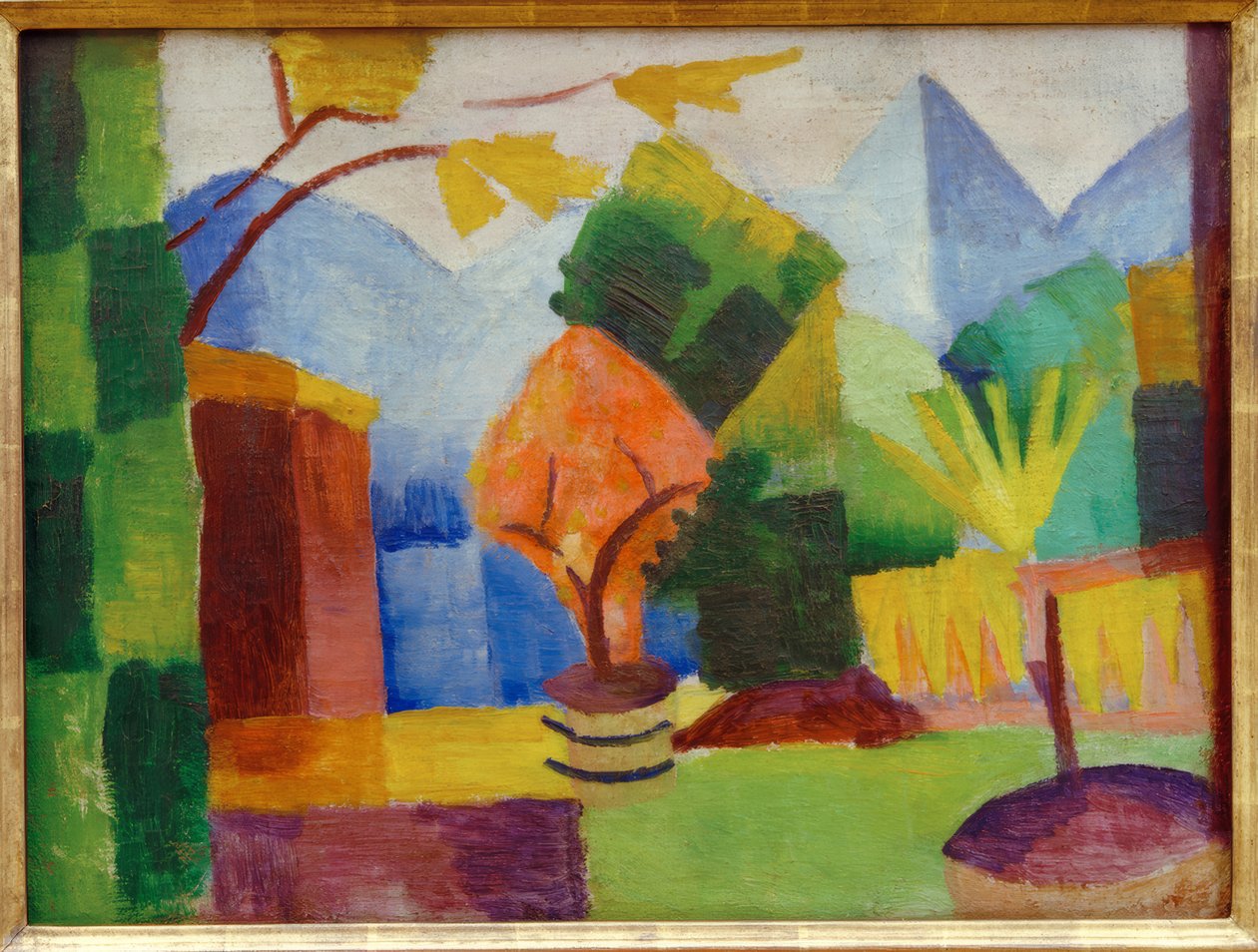Have ved Thun -søen af August Macke
