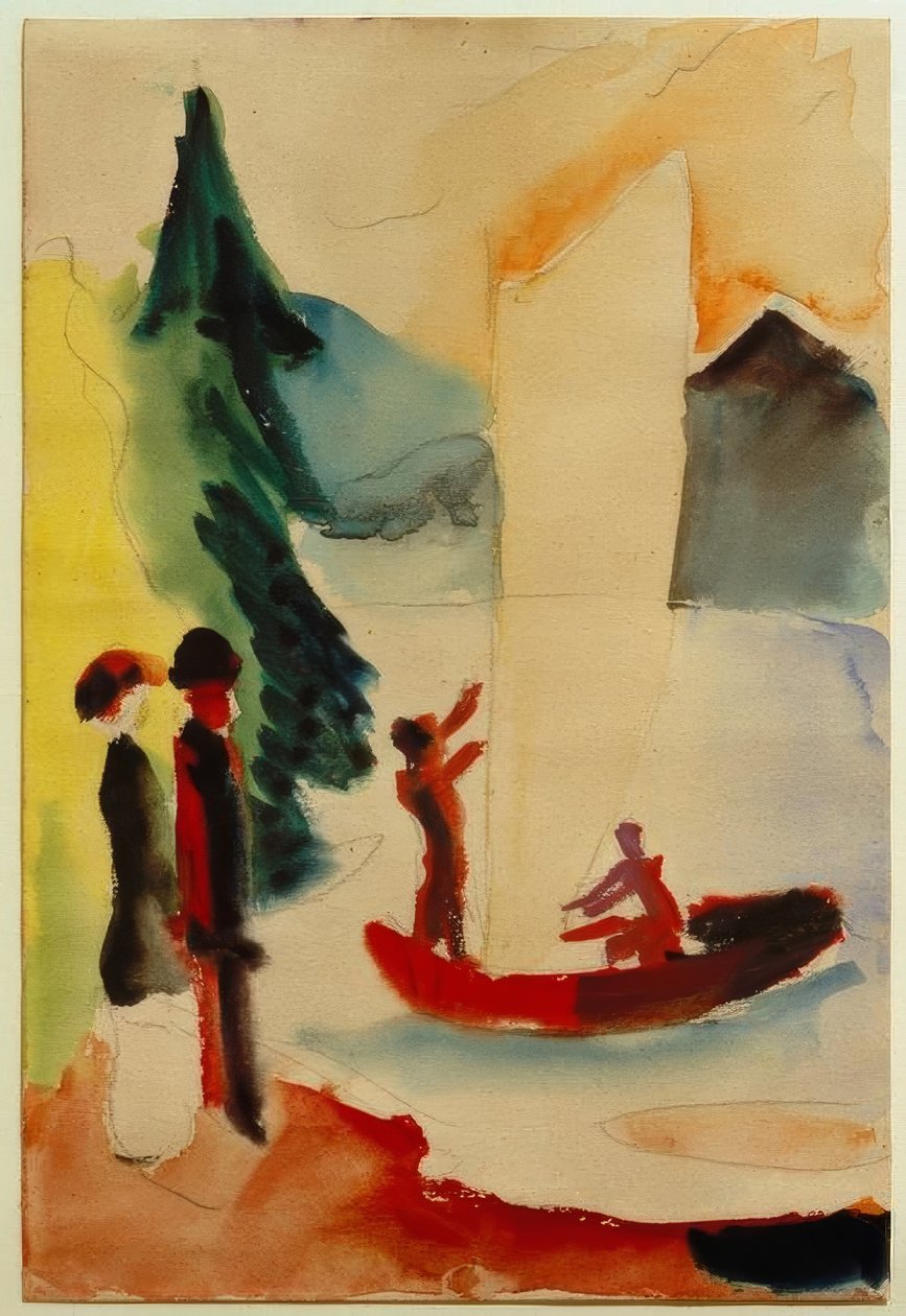 Gult sejl af August Macke