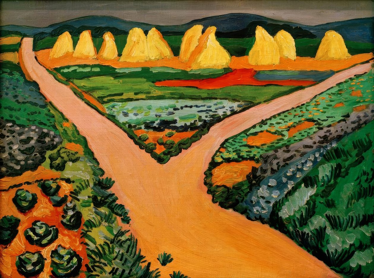 Grøntsagsmarker af August Macke