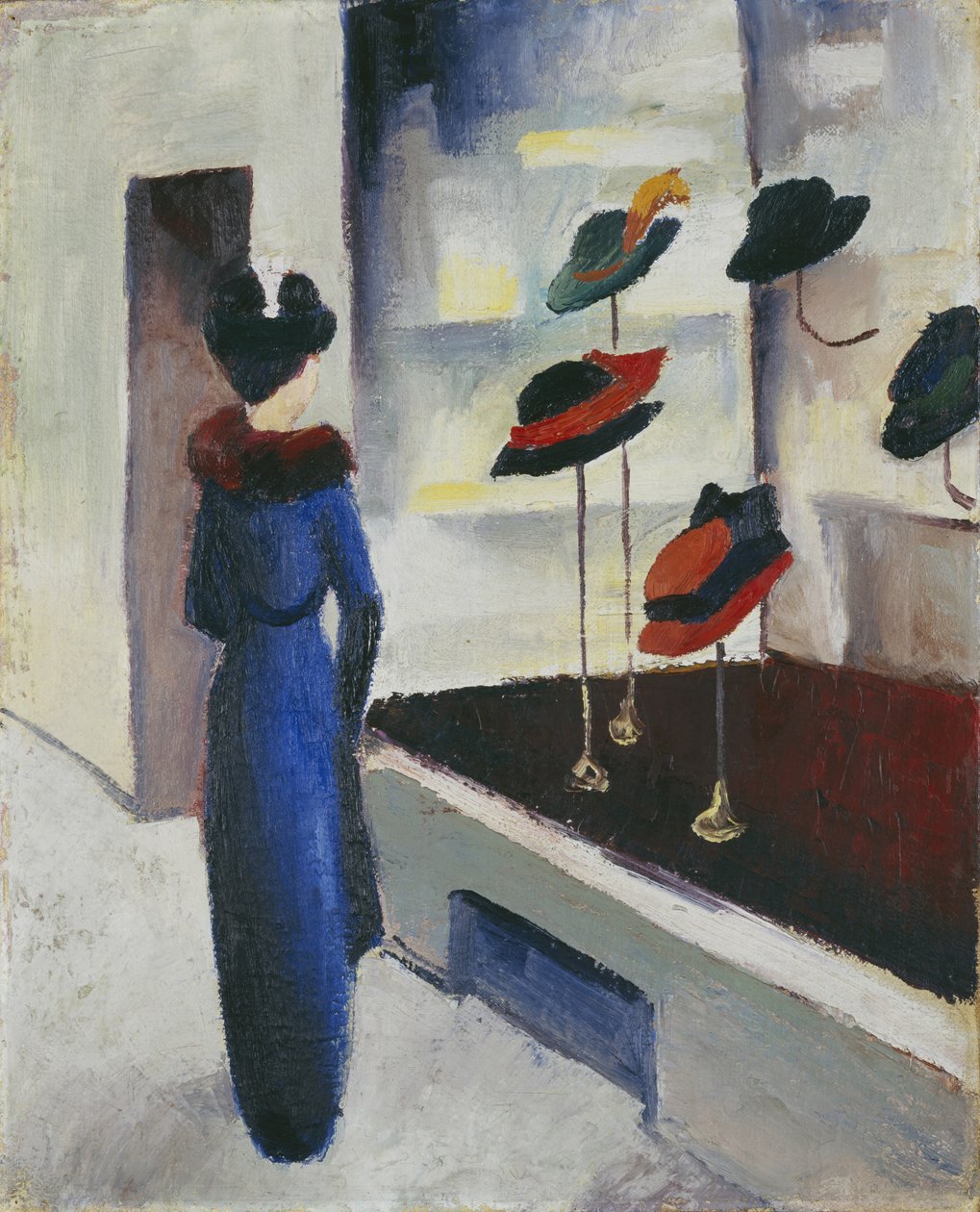 Hattebutik, 1913 af August Macke