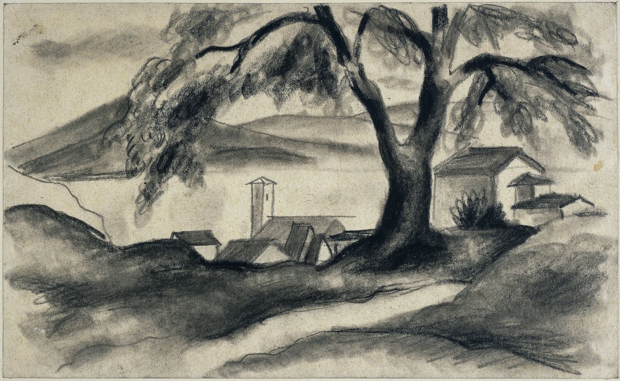 Hilterfingen ved Thunsøen af August Macke