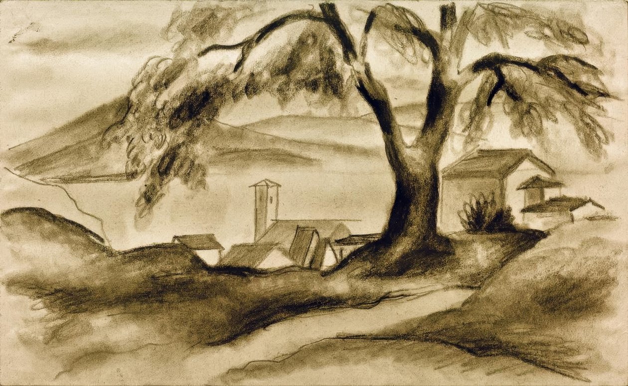 Hilterfingen ved Thun-søen af August Macke