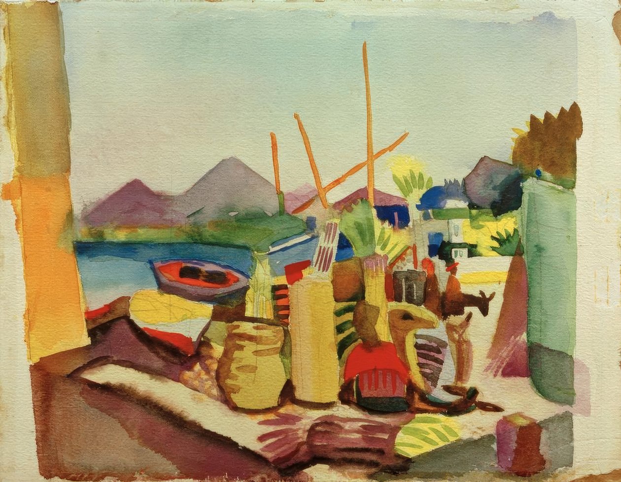 Landskab nær Hammamet af August Macke