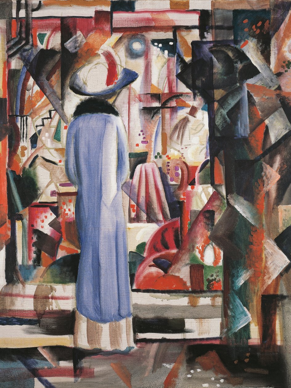 Stort lyst butiksvindue af August Macke