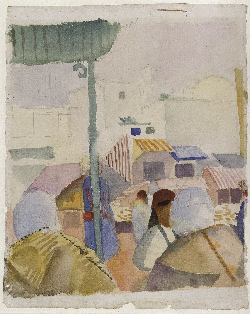 Marked i Tunis II af August Macke