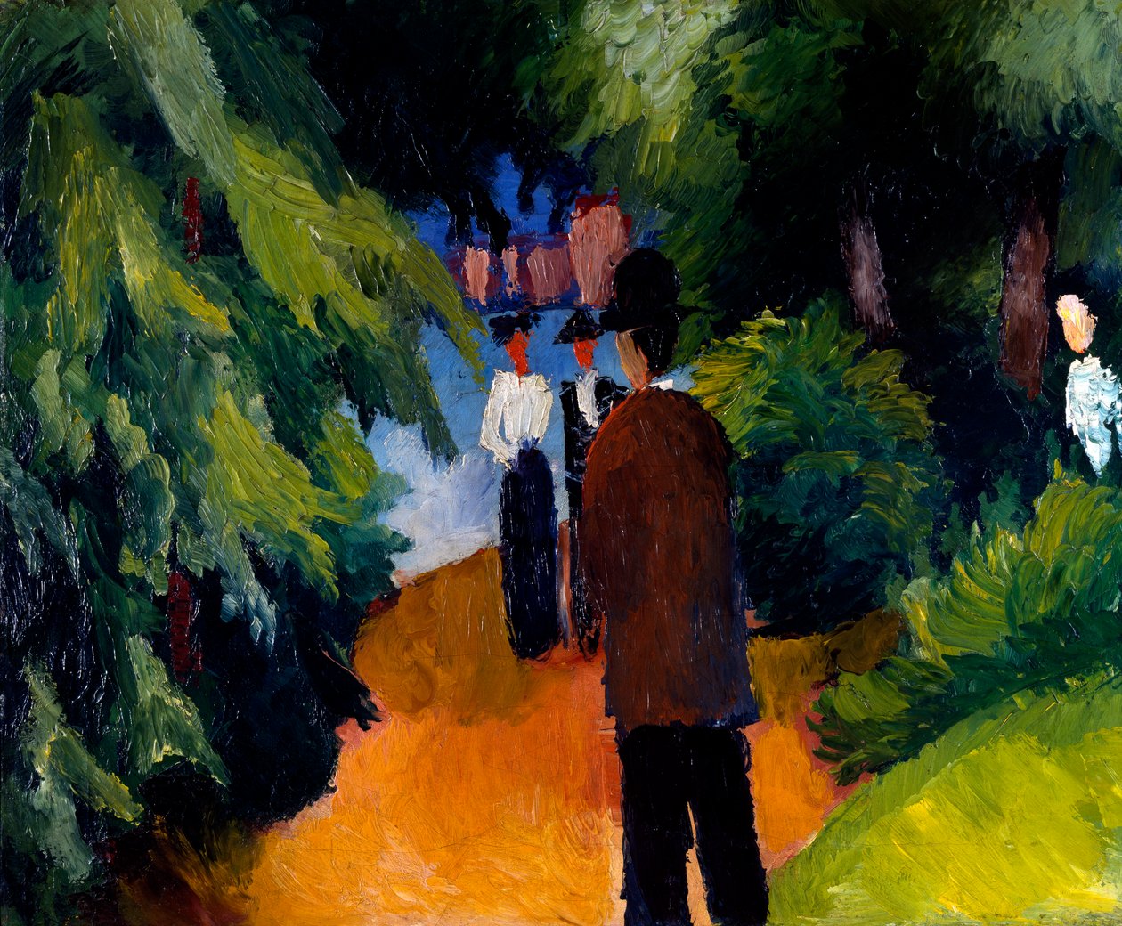 Park med dam af August Macke