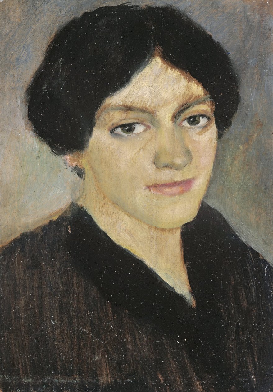 Portræt af Elisabeth Macke af August Macke