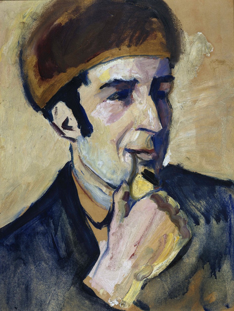 ""Portræt af Franz Marc (1880-1916)"" Peinture d