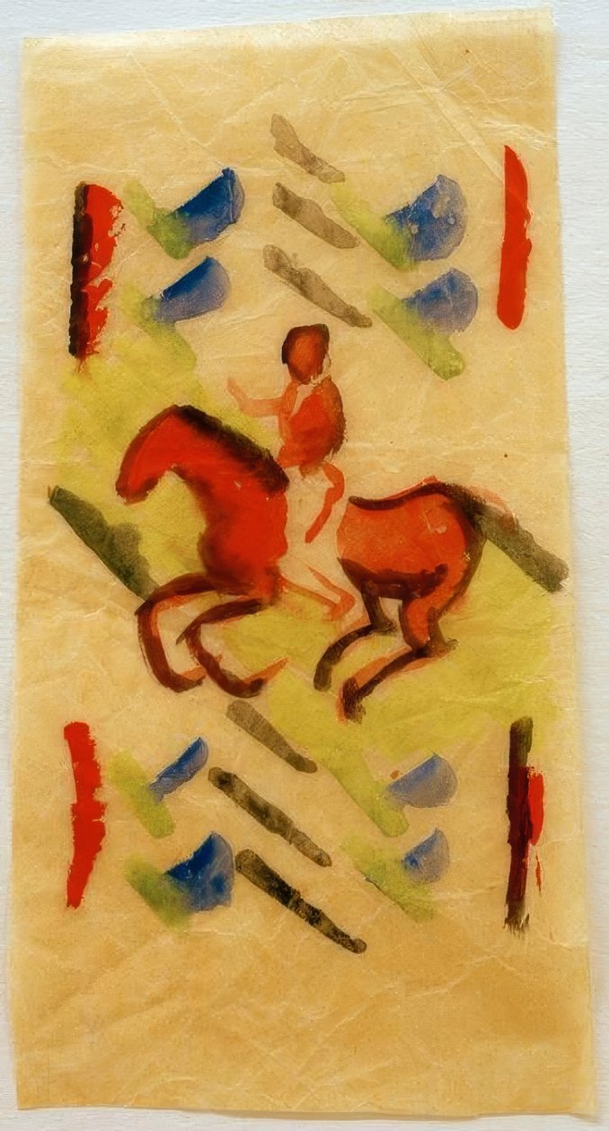 Rød rytter af August Macke