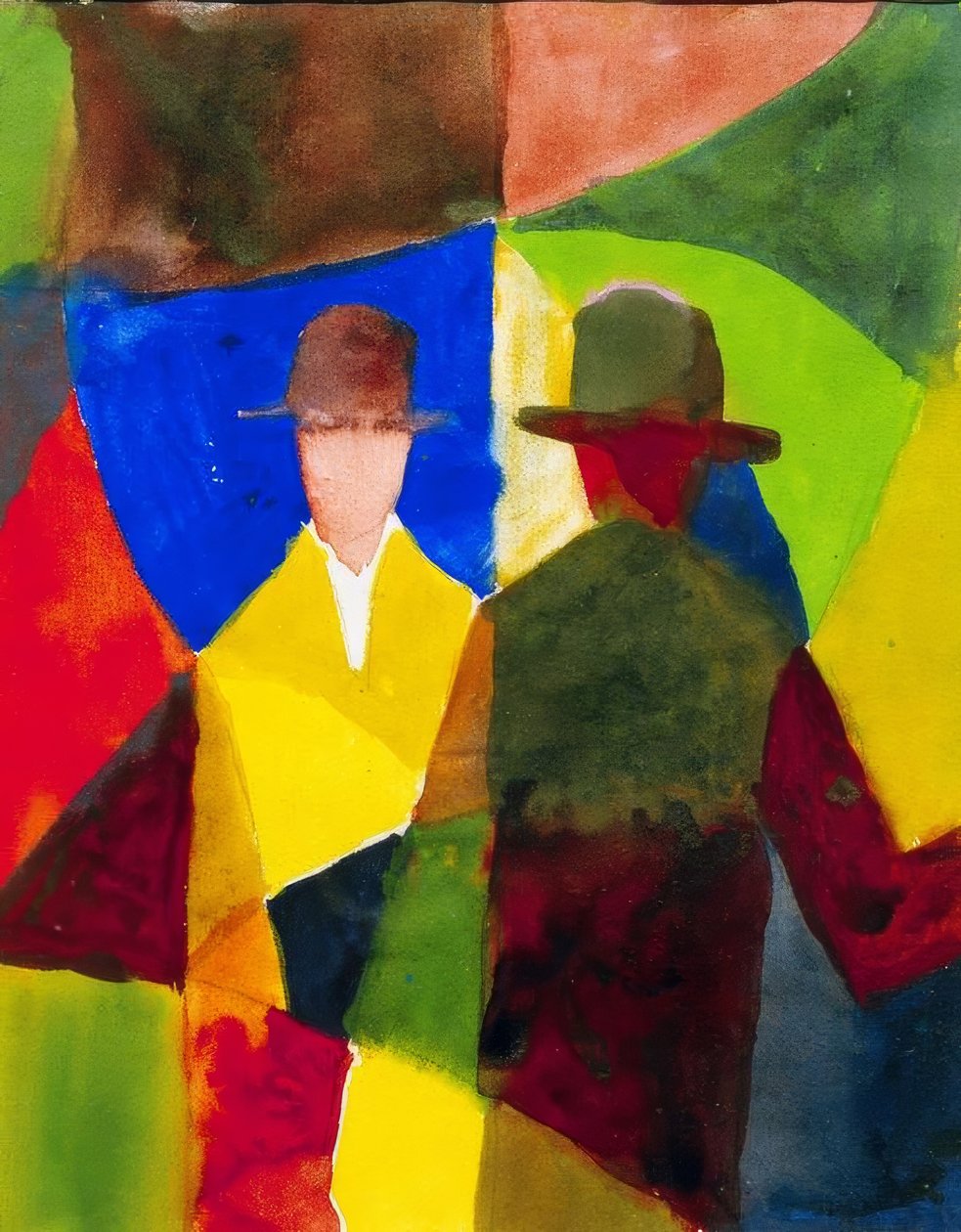 Spejlbillede i butiksvinduet af August Macke