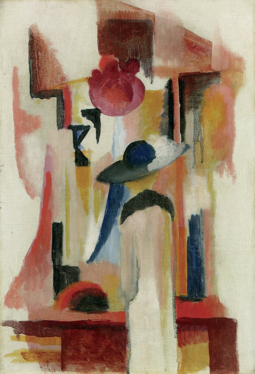Studie af et lyst butiksvindue, 1913 af August Macke