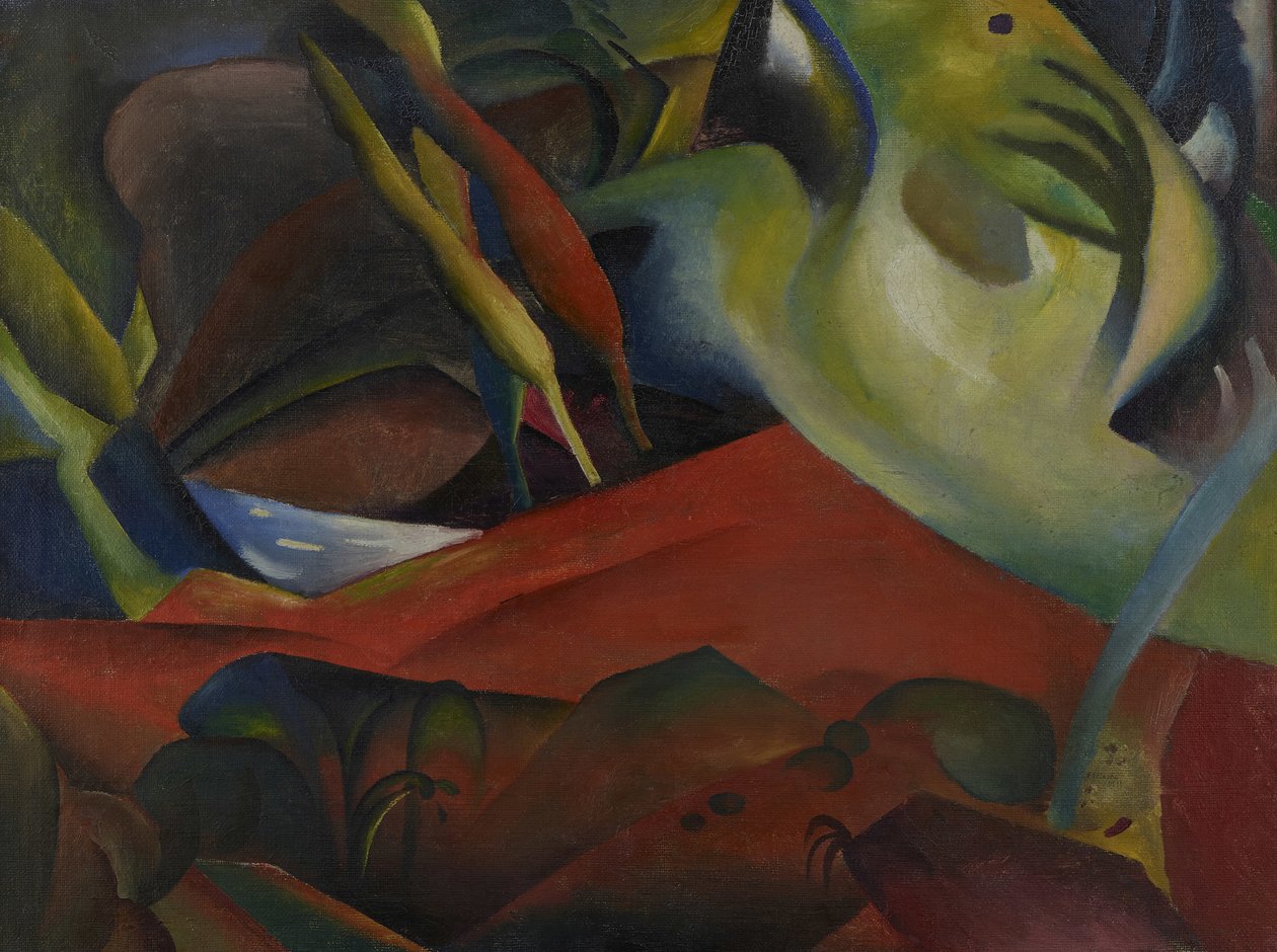 Stormen, 1911. af August Macke