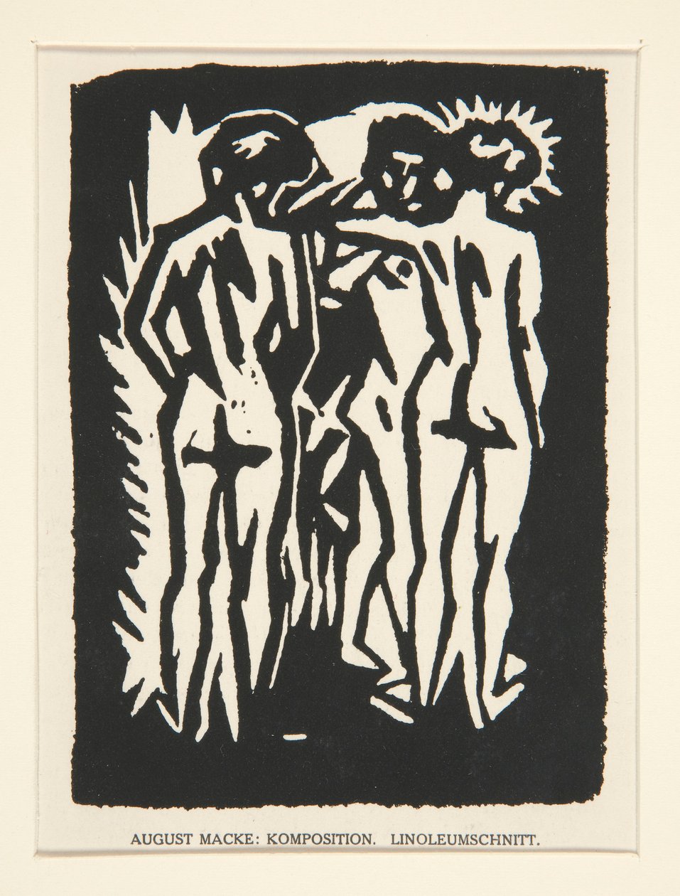 Tre nøgenbilleder af August Macke