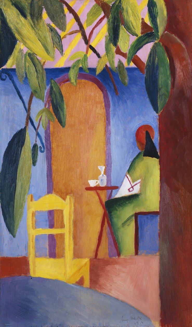 tyrkisk cafe af August Macke