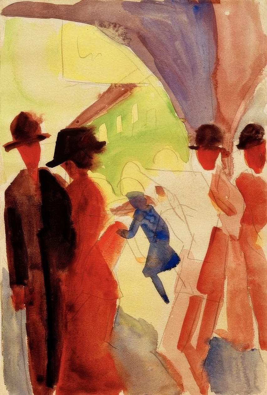 Under lysthusene i Thun I af August Macke