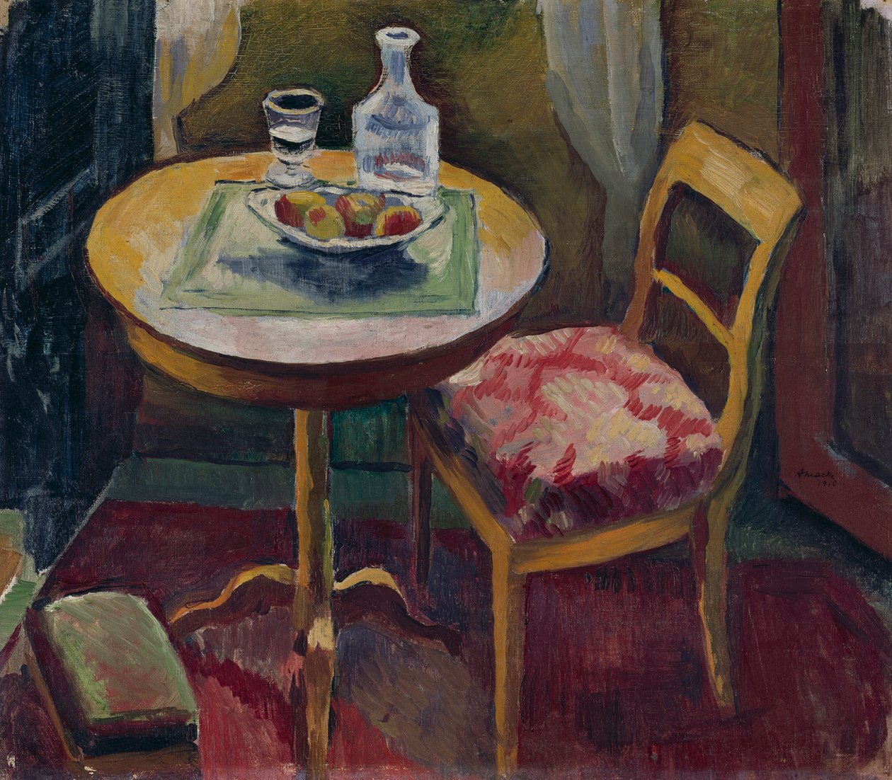Stuehjørne i Tegernsee af August Macke
