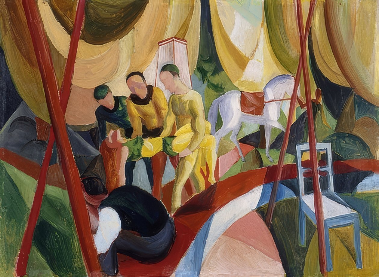 Cirkus. 1913 af August Macke
