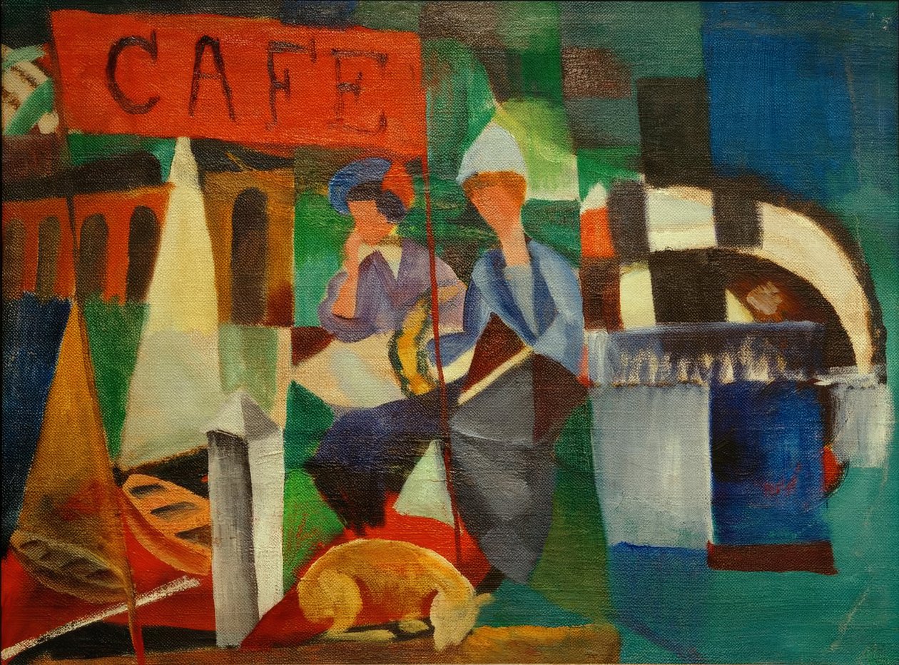 To damer i cafeen af August Macke