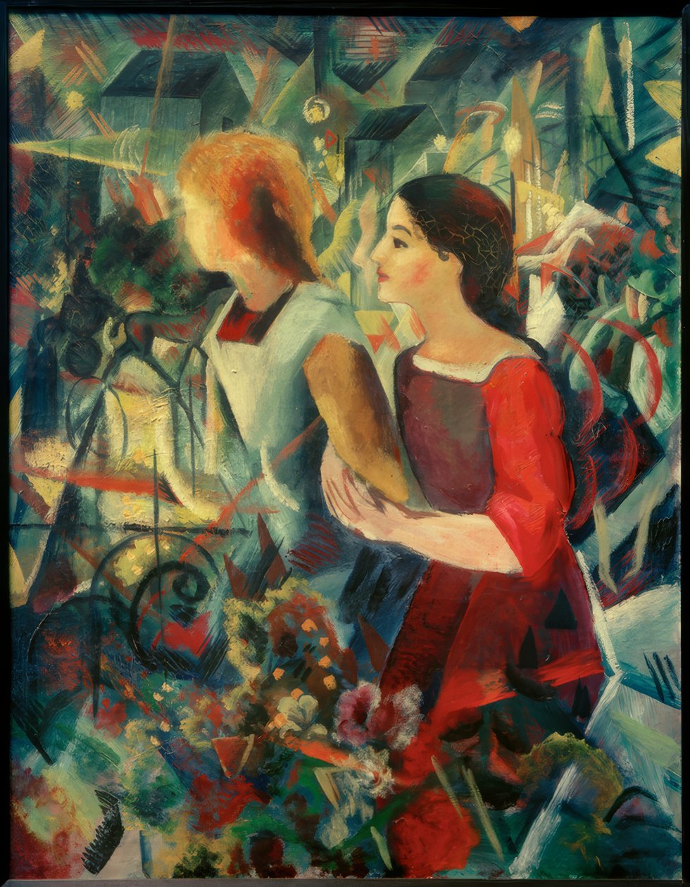 To piger af August Macke