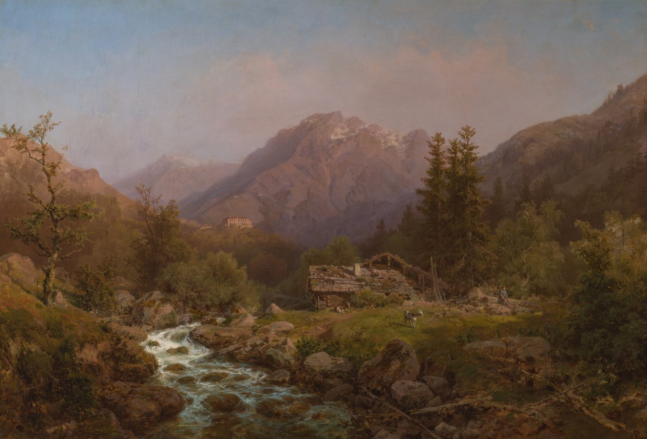 Bjerglandskab af August Piepenhagen