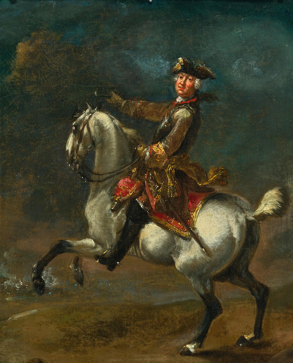 August Querfurt Prins Karl August Friedrich af Waldeck-Pyrmont Skitse af August Querfurt