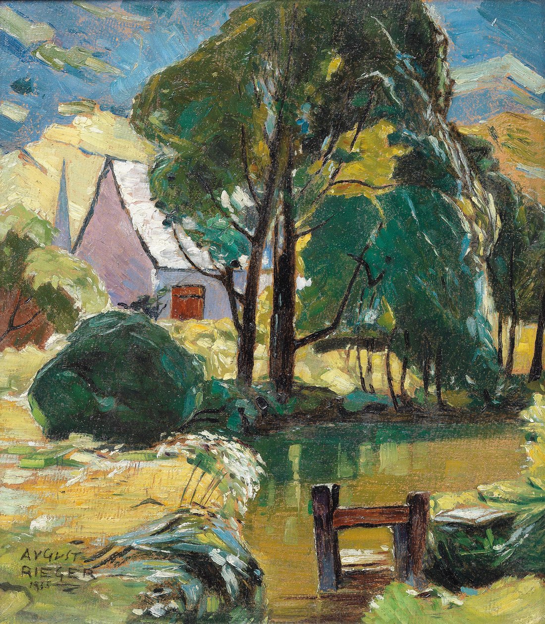 August Rieger Haus am Teich af August Rieger