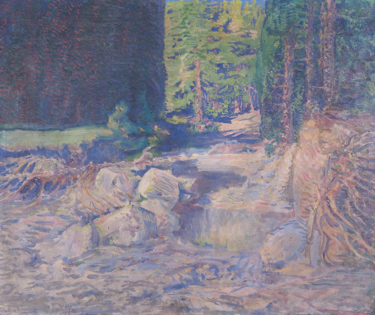 Hvilende torrent af August Roth