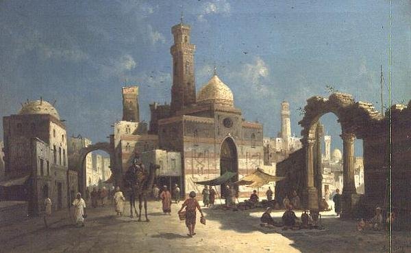 En arabisk by af August Siegen